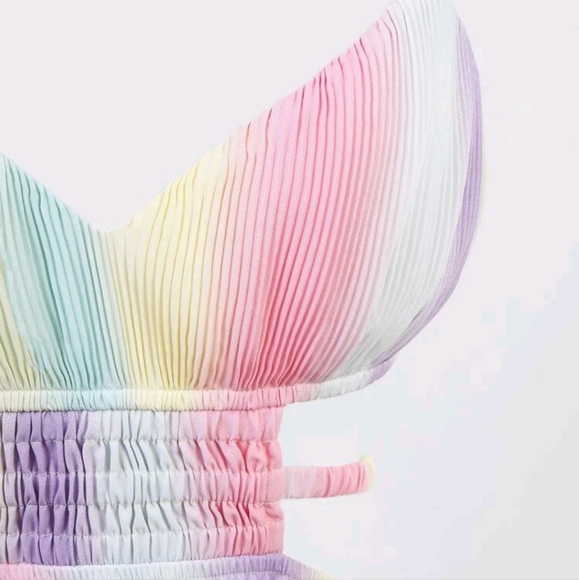 NEW OMBRE CUT-OUT WAIST CAMI DRESS - Picture 6 of 8